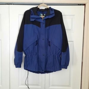 Eastern Mountain Sports EMS Deep Periwinkle Blue Women's Hooded Jacket Sz Large